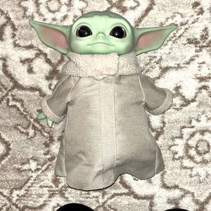 Baby Yoda “The Child” stuffed plastic toy. Like new. See pictures